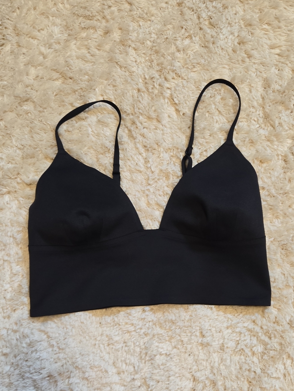 Intimately Free People Black Wireless Bralette with Adjustable Straps